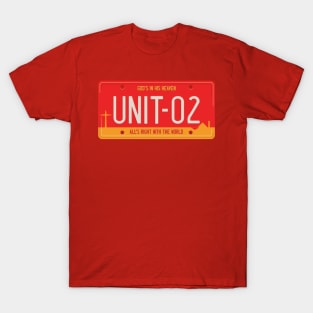 Unit 02 License Plate T-Shirt